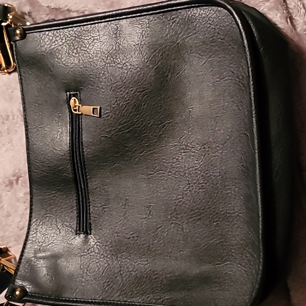 Satchel Handbag - Navy